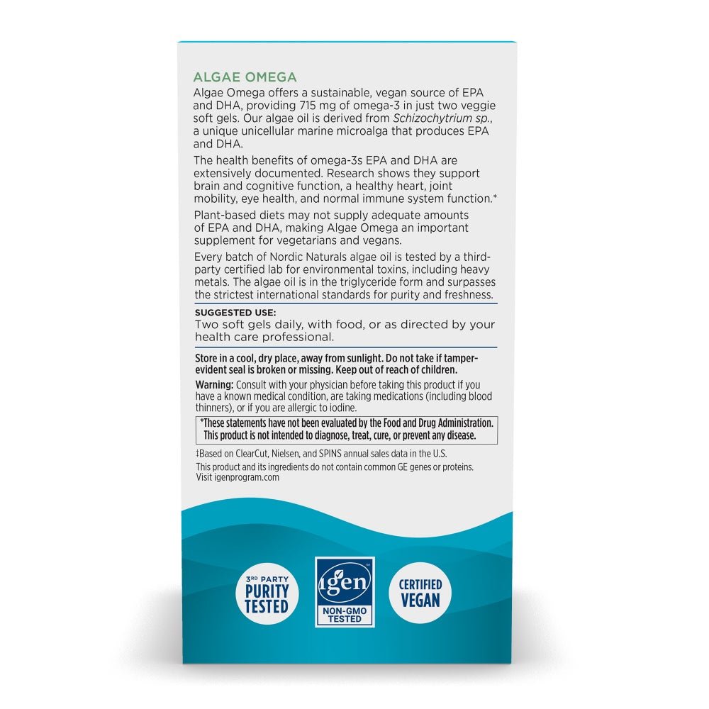 Algae Omega 120 softgels Nordic Naturals Sklep Nordic.pl