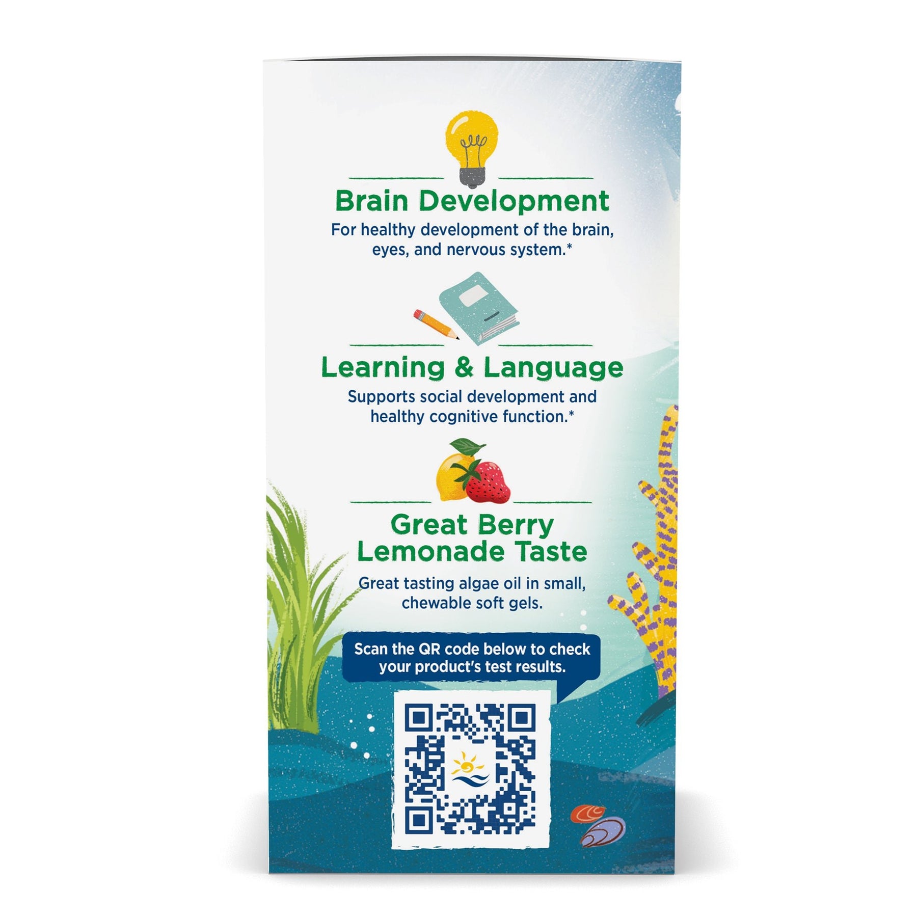 Children's DHA Vegetarian 120 mini chewable softgels Lemoniada jagodowa Nordic Naturals Sklep Nordic.pl