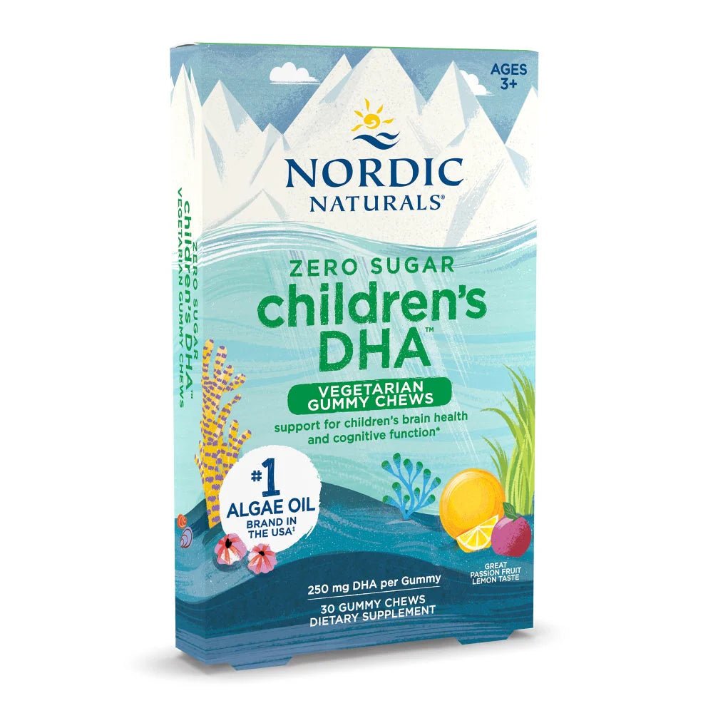 Children's DHA Vegetarian Gummies (Zero Sugar) 30 gummies Marakuja & Cytryna Nordic Naturals Sklep Nordic.pl