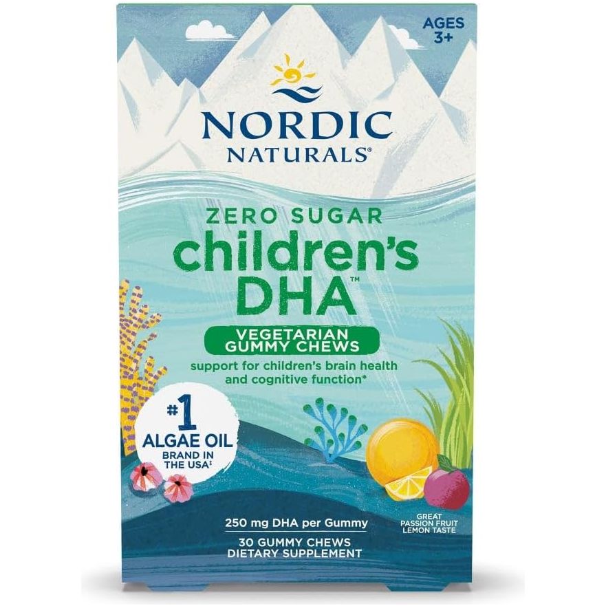 Children's DHA Vegetarian Gummies (Zero Sugar) 30 gummies Marakuja & Cytryna Nordic Naturals Sklep Nordic.pl