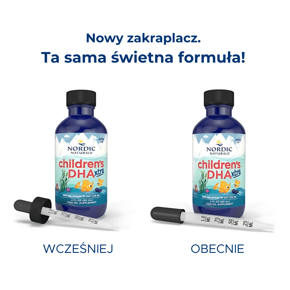 Children's DHA Xtra Liquid 60 ml Jagoda Nordic Naturals Sklep Nordic.pl