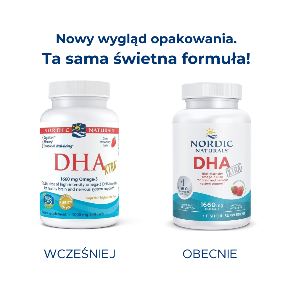 DHA Xtra Softgels 60 softgels Truskawka Nordic Naturals Sklep Nordic.pl
