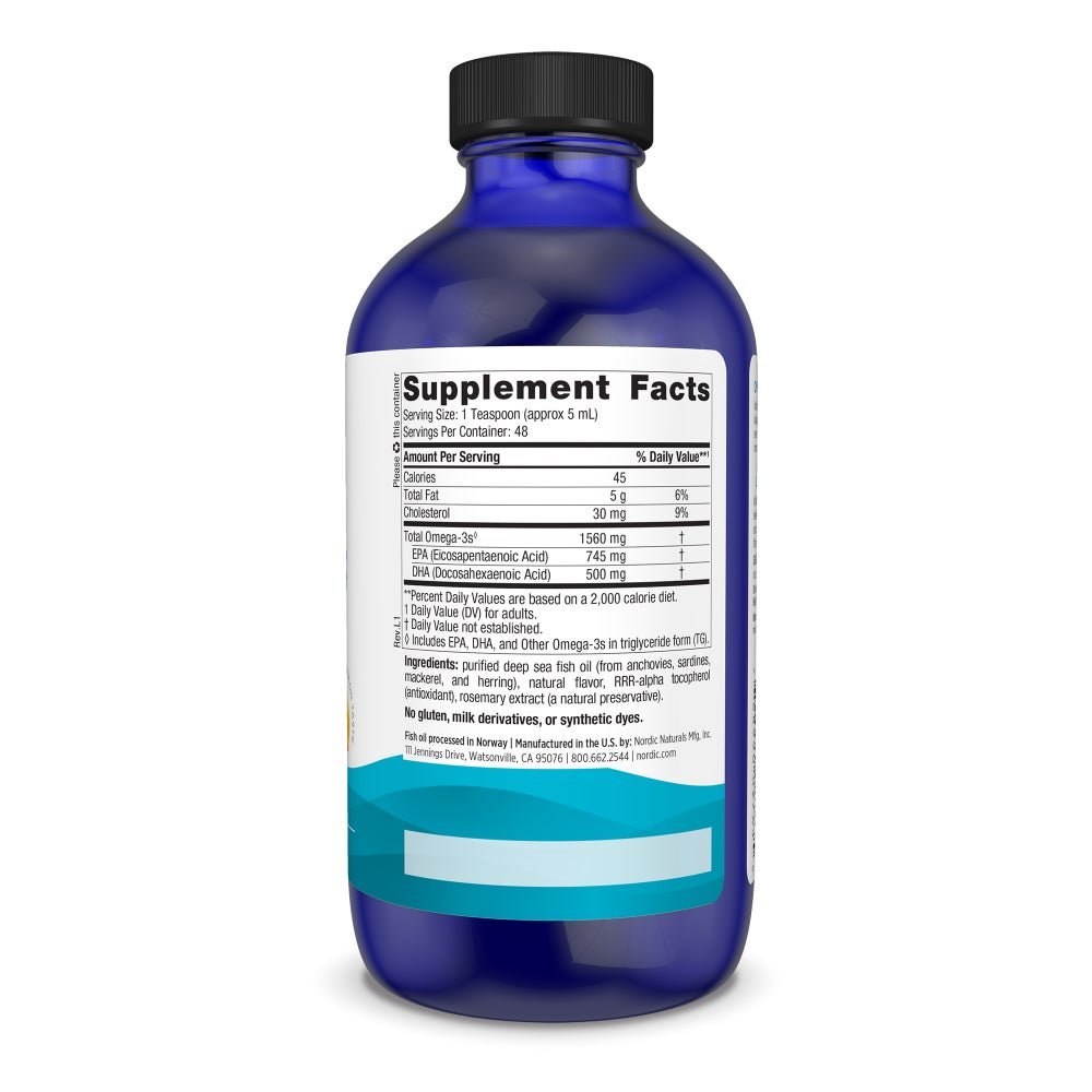Omega - 3 Liquid 237 ml Cytryna Nordic Naturals Sklep Nordic.pl