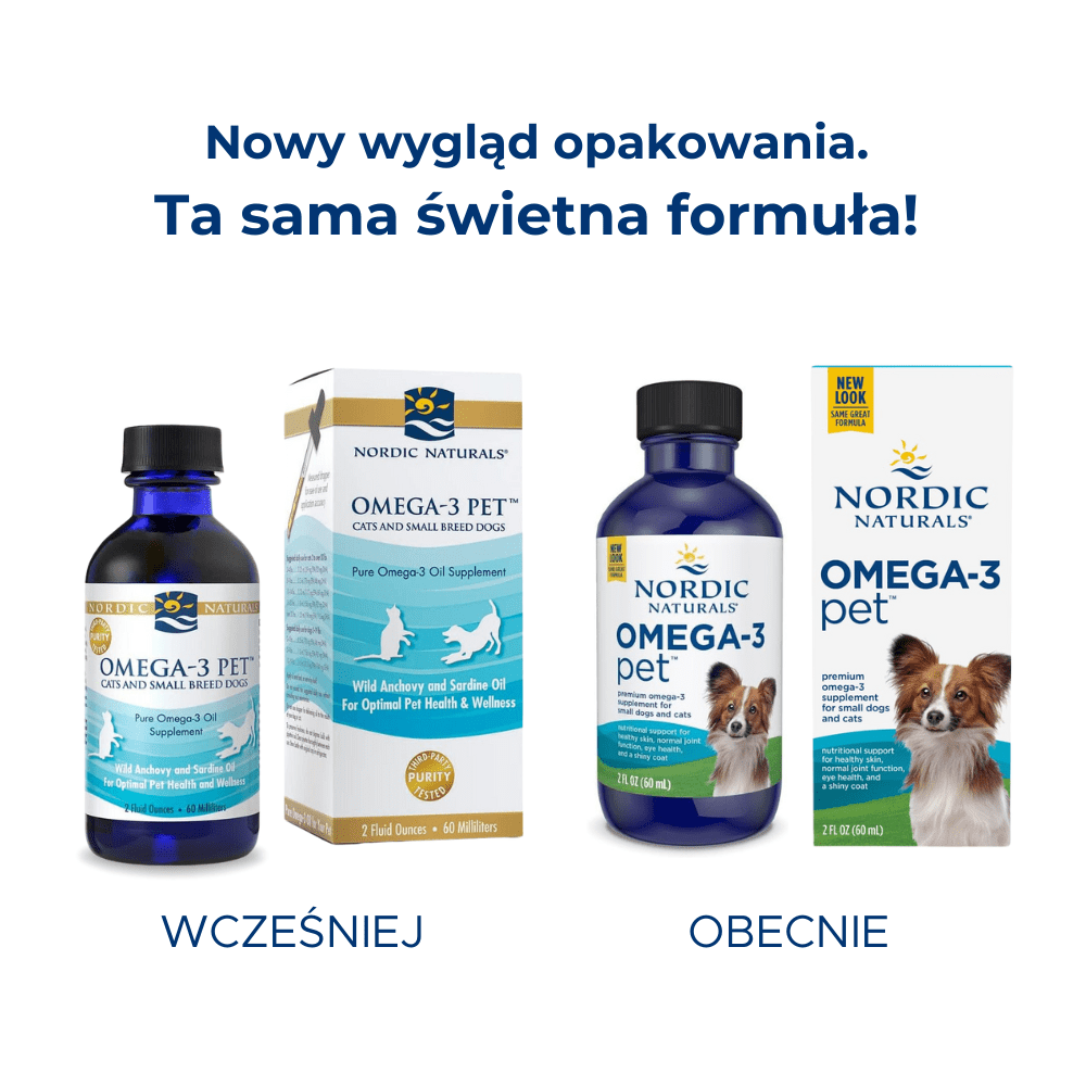 Omega - 3 Pet Liquid 60 ml Nordic Naturals Sklep Nordic.pl