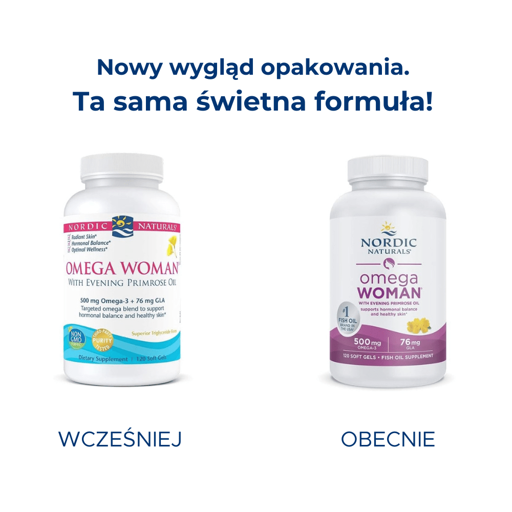 Omega Woman 120 softgels Cytryna Nordic Naturals Sklep Nordic.pl