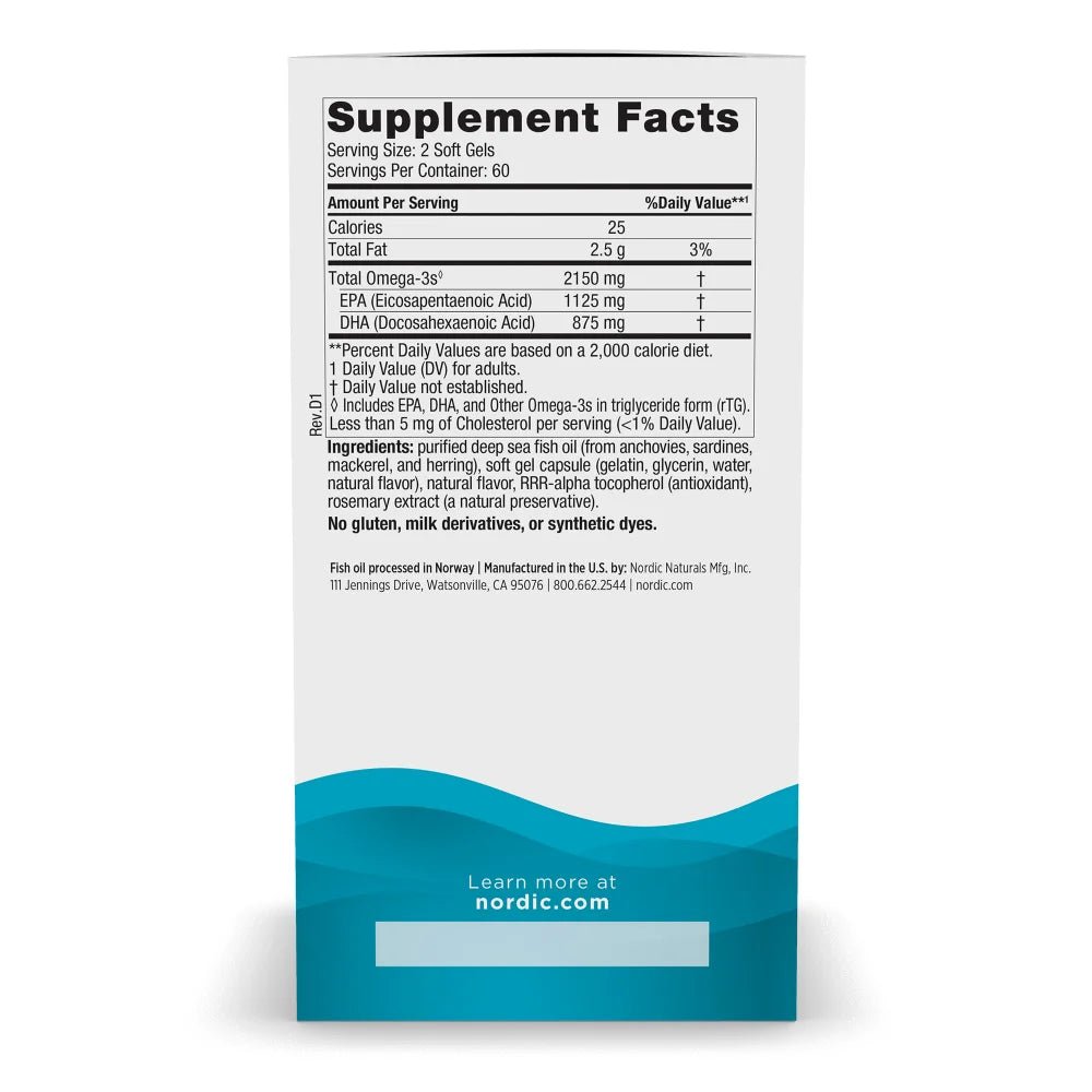 Ultimate Omega 2X 120 softgels Cytryna Nordic Naturals Sklep Nordic.pl