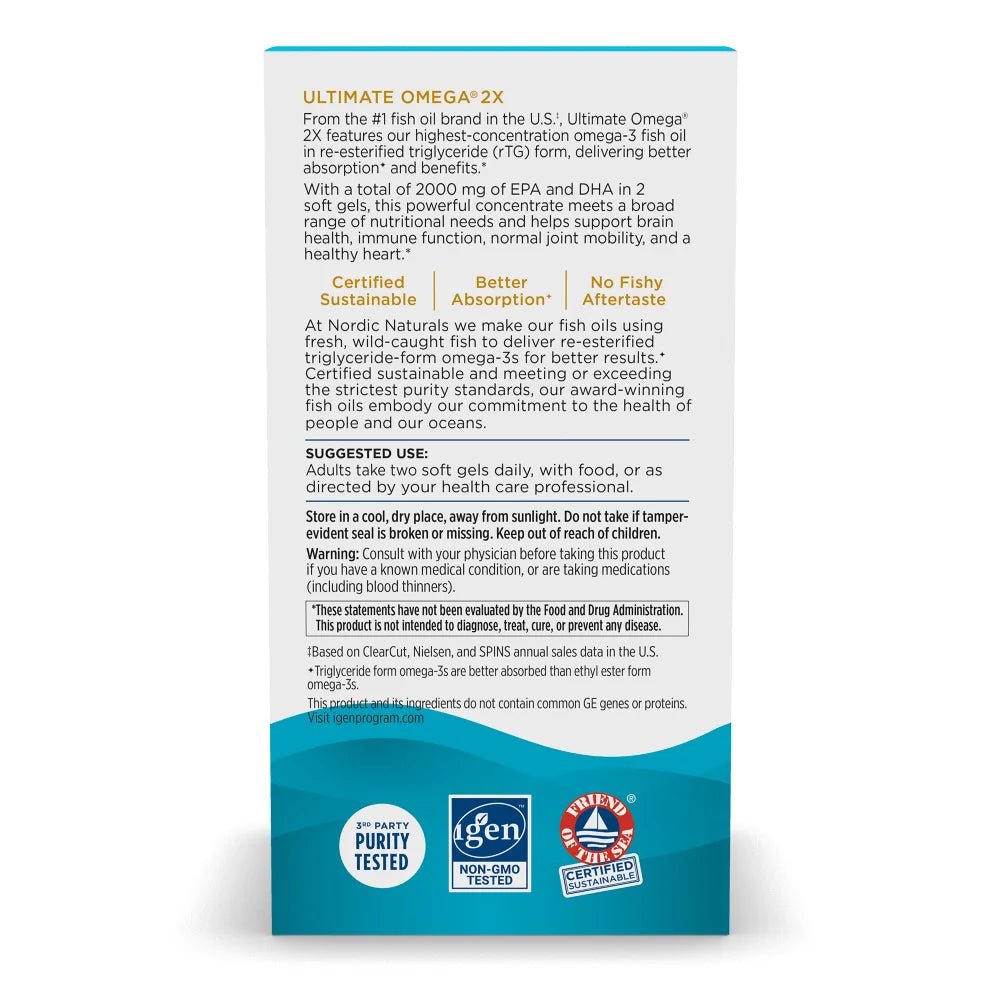 Ultimate Omega 2X 120 softgels Cytryna Nordic Naturals Sklep Nordic.pl