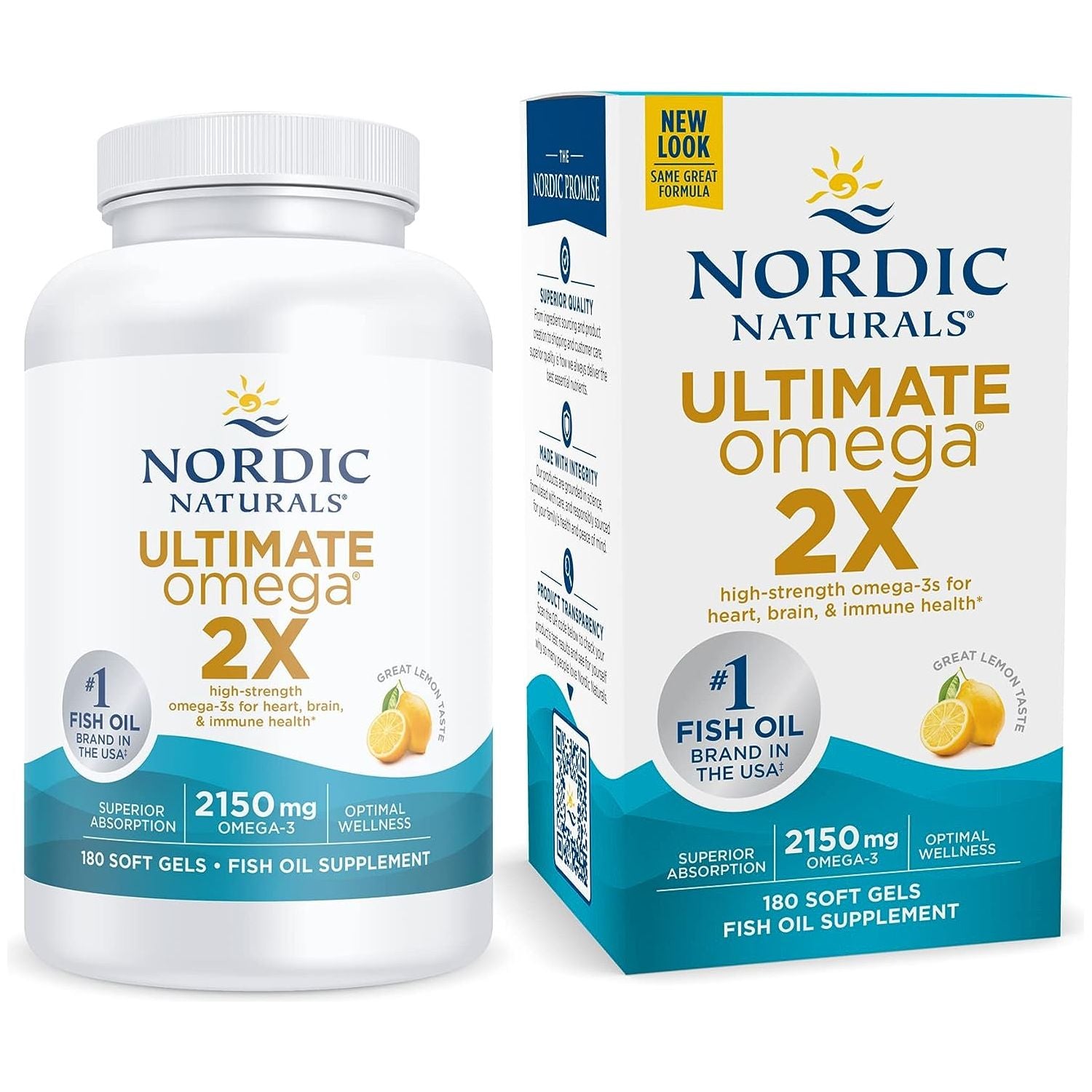 Ultimate Omega 2X 180 softgels Cytryna Nordic Naturals Sklep Nordic.pl