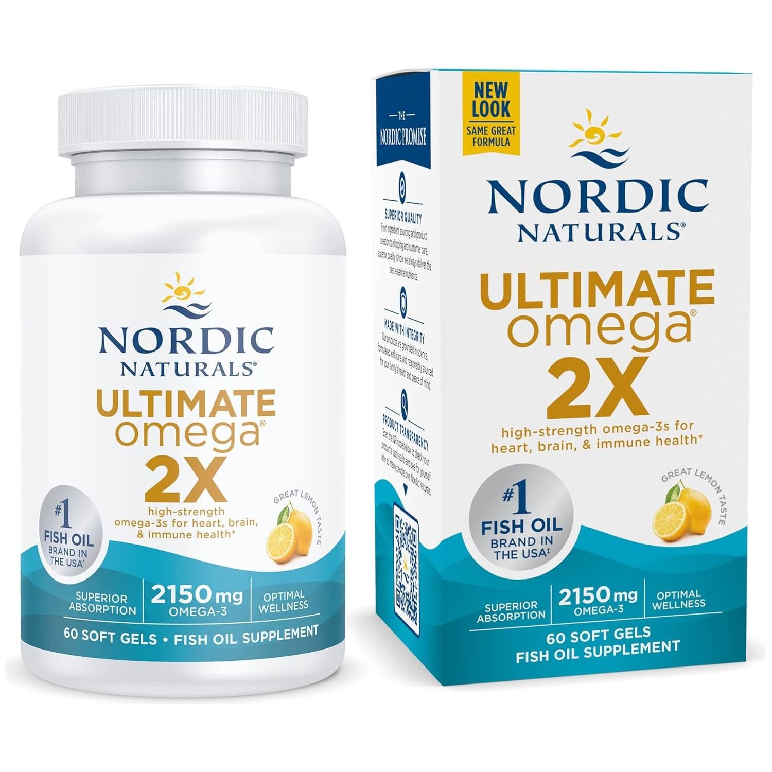 Ultimate Omega 2X 60 softgels Cytryna Nordic Naturals Sklep Nordic.pl