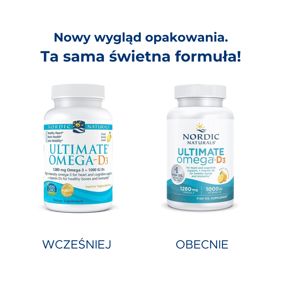 Ultimate Omega - D3 Softgels 120 softgels Cytryna Nordic Naturals Sklep Nordic.pl