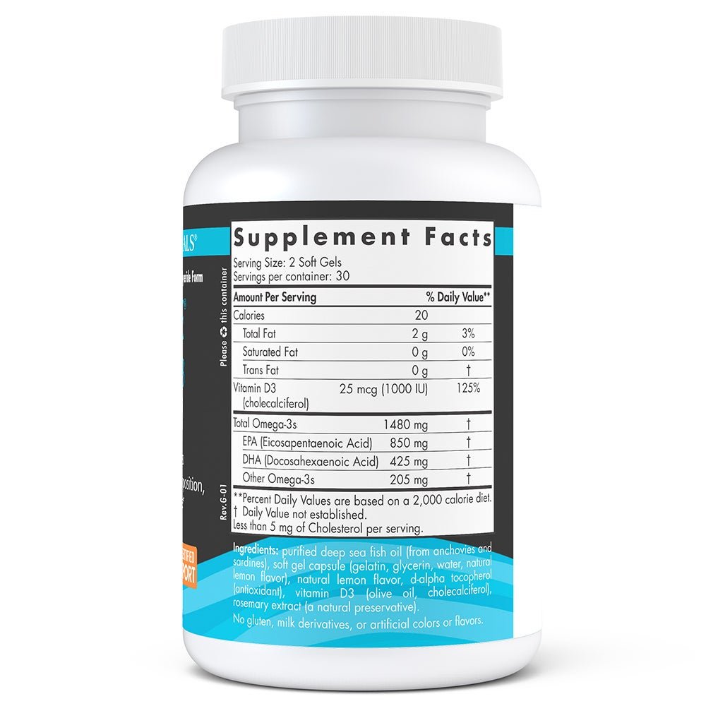 Ultimate Omega - D3 Sport 60 softgels Cytryna Nordic Naturals Sklep Nordic.pl