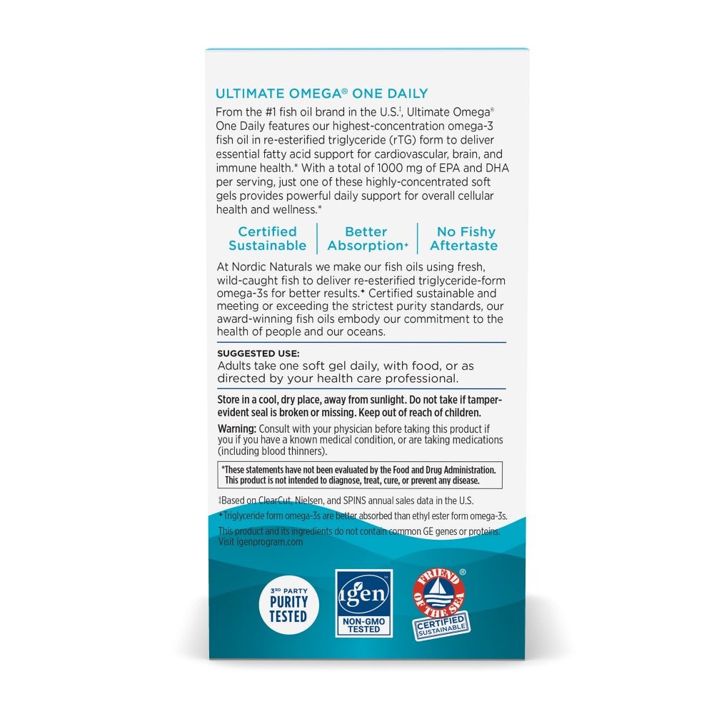 Ultimate Omega One Daily 30 softgels Cytryna Nordic Naturals Sklep Nordic.pl