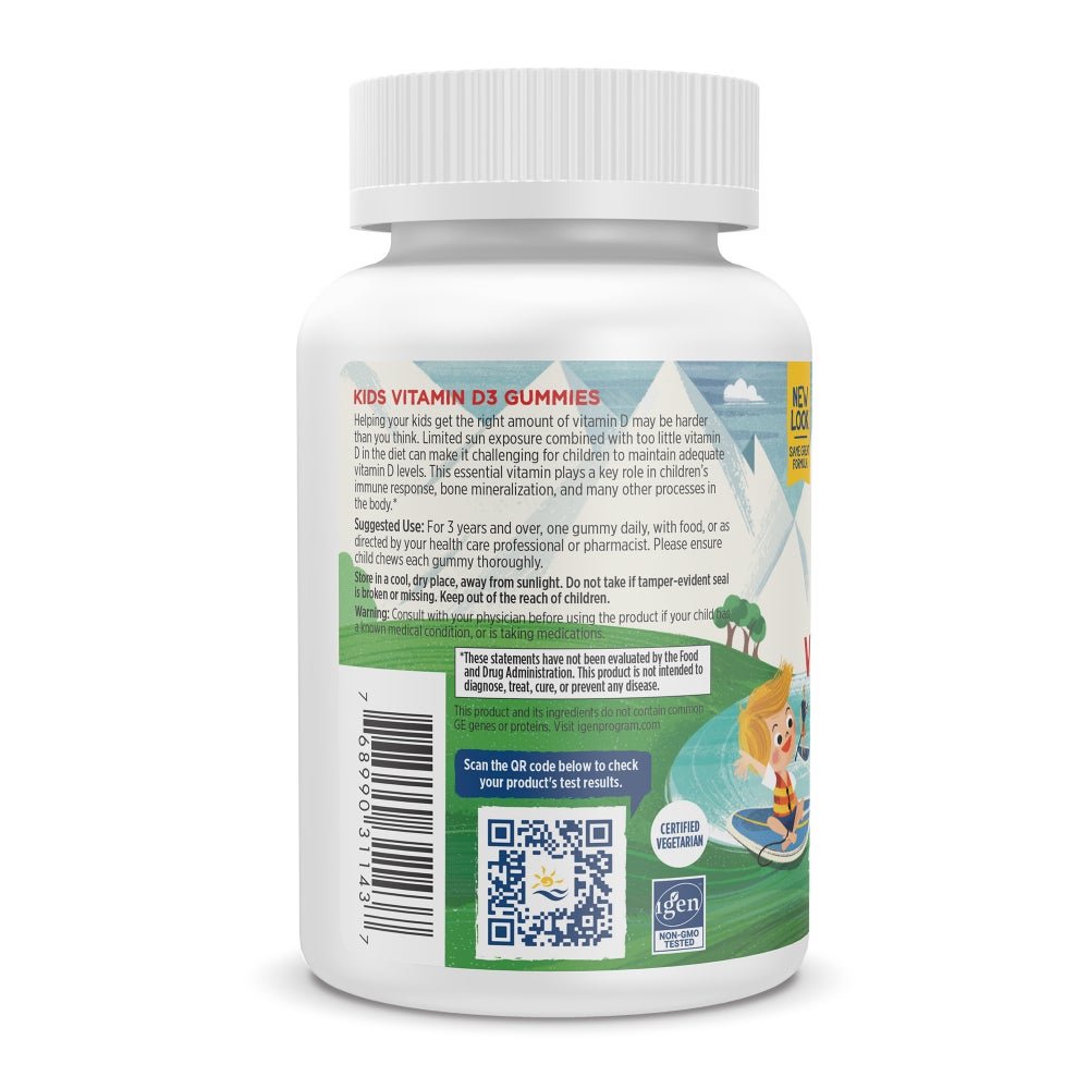 Vitamin D3 Gummies KIDS 60 gummies Arbuz Nordic Naturals Sklep Nordic.pl