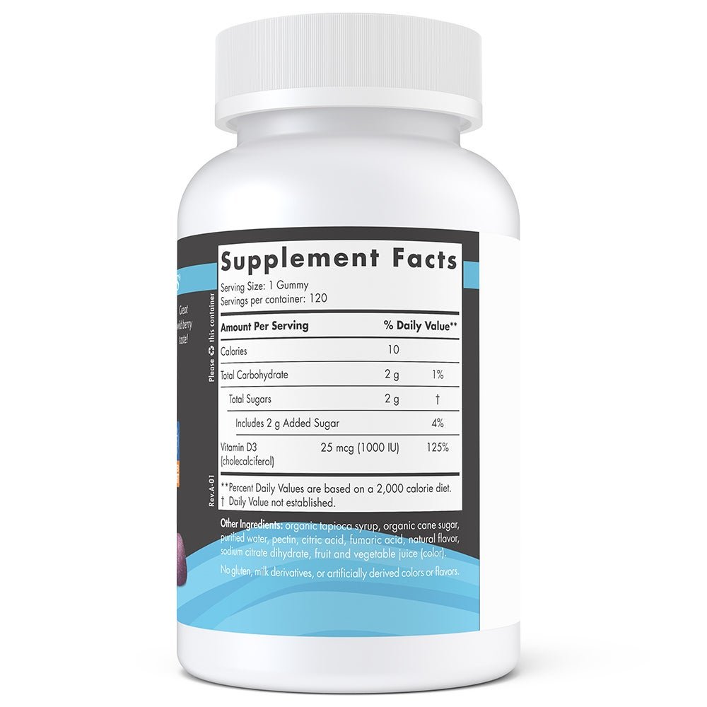 Vitamin D3 Gummies Sport 120 gummies Owoce Leśne Nordic Naturals Sklep Nordic.pl