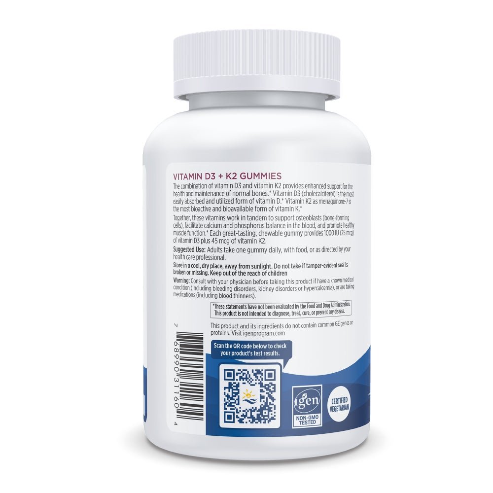 Vitamin D3+K2 Gummies 60 gummies Granat Nordic Naturals Sklep Nordic.pl