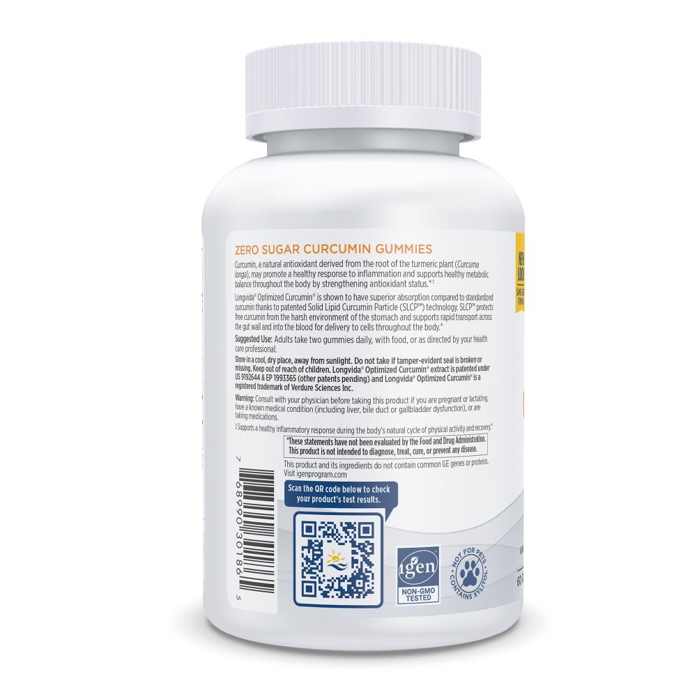 Zero Sugar Curcumin Gummies 60 gummies Mango Nordic Naturals Sklep Nordic.pl