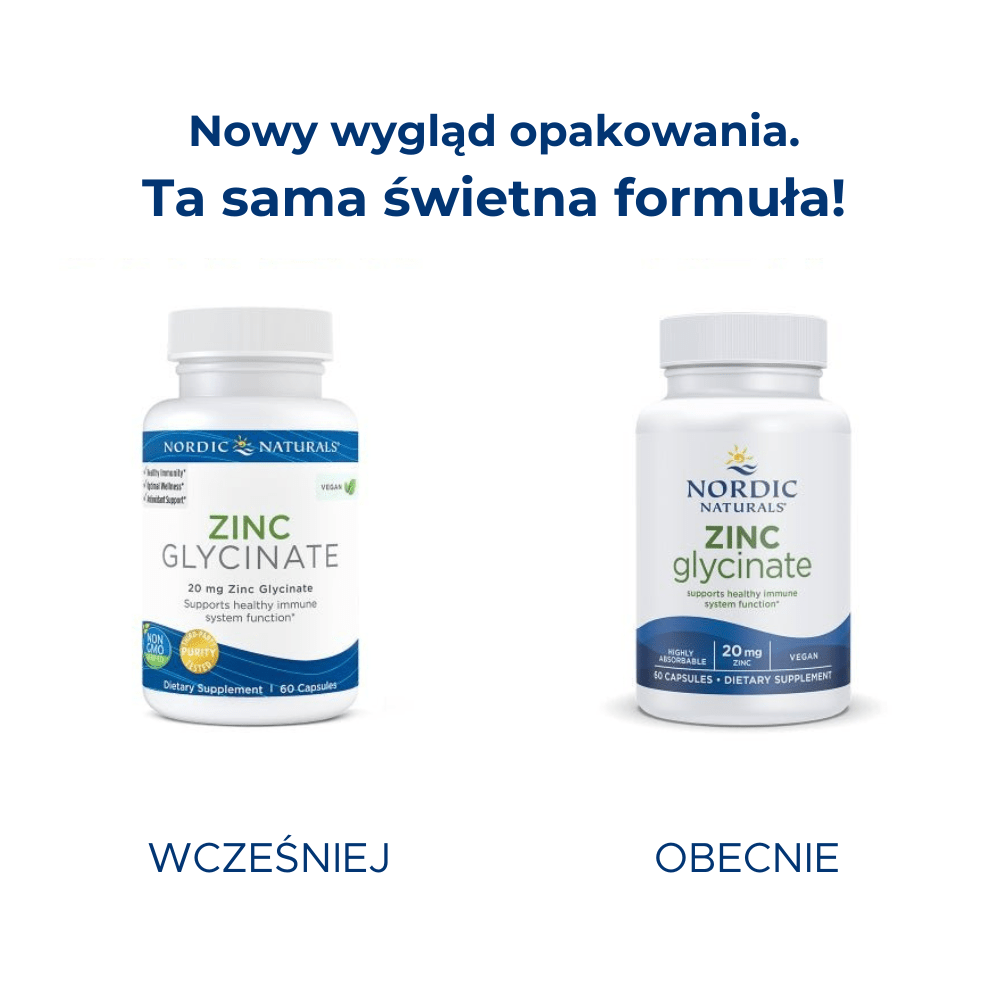 Zinc Glycinate 60 caps Nordic Naturals Sklep Nordic.pl