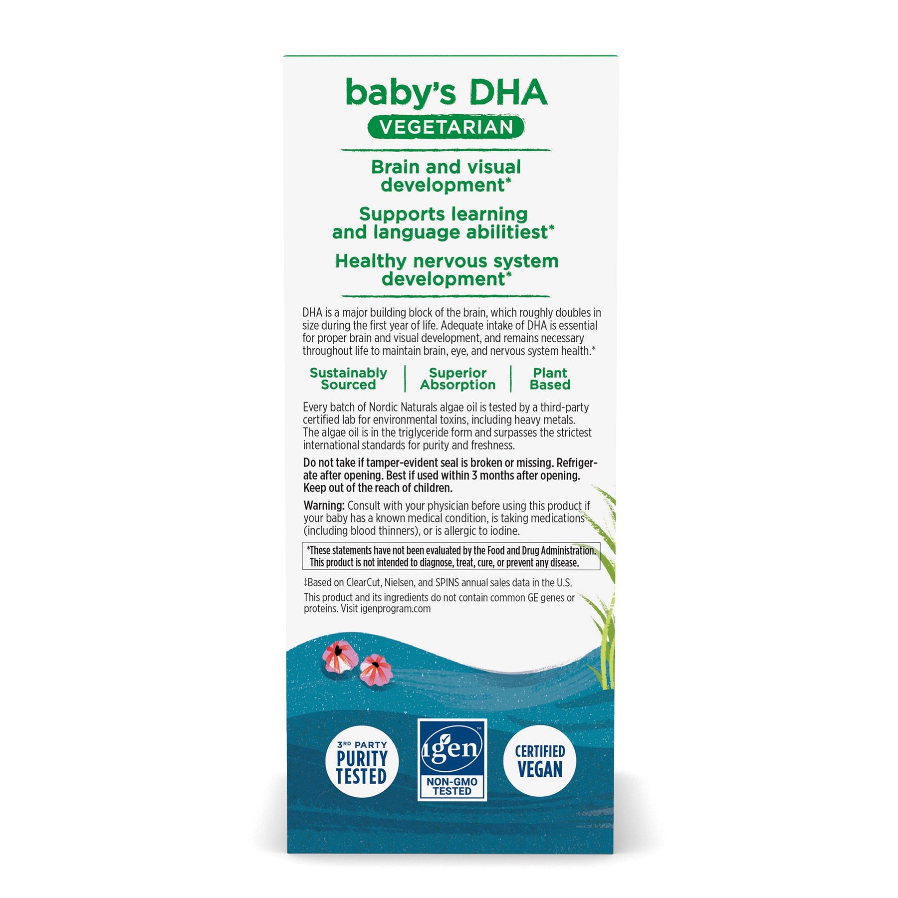 Baby's DHA Vegetarian 30 ml Nordic Naturals Sklep Nordic.pl