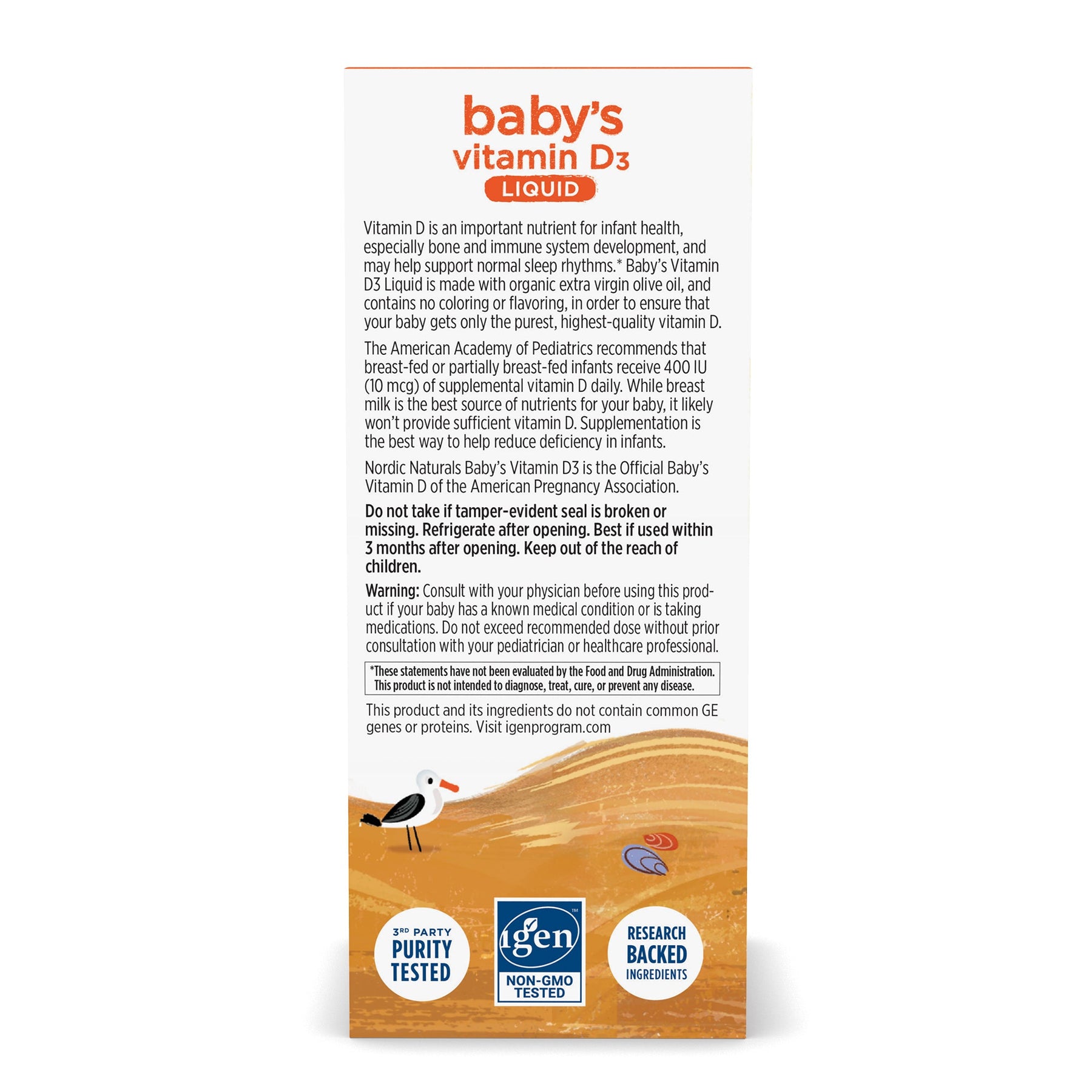 Baby's Vitamin D3 22.5 ml Nordic Naturals Sklep Nordic.pl