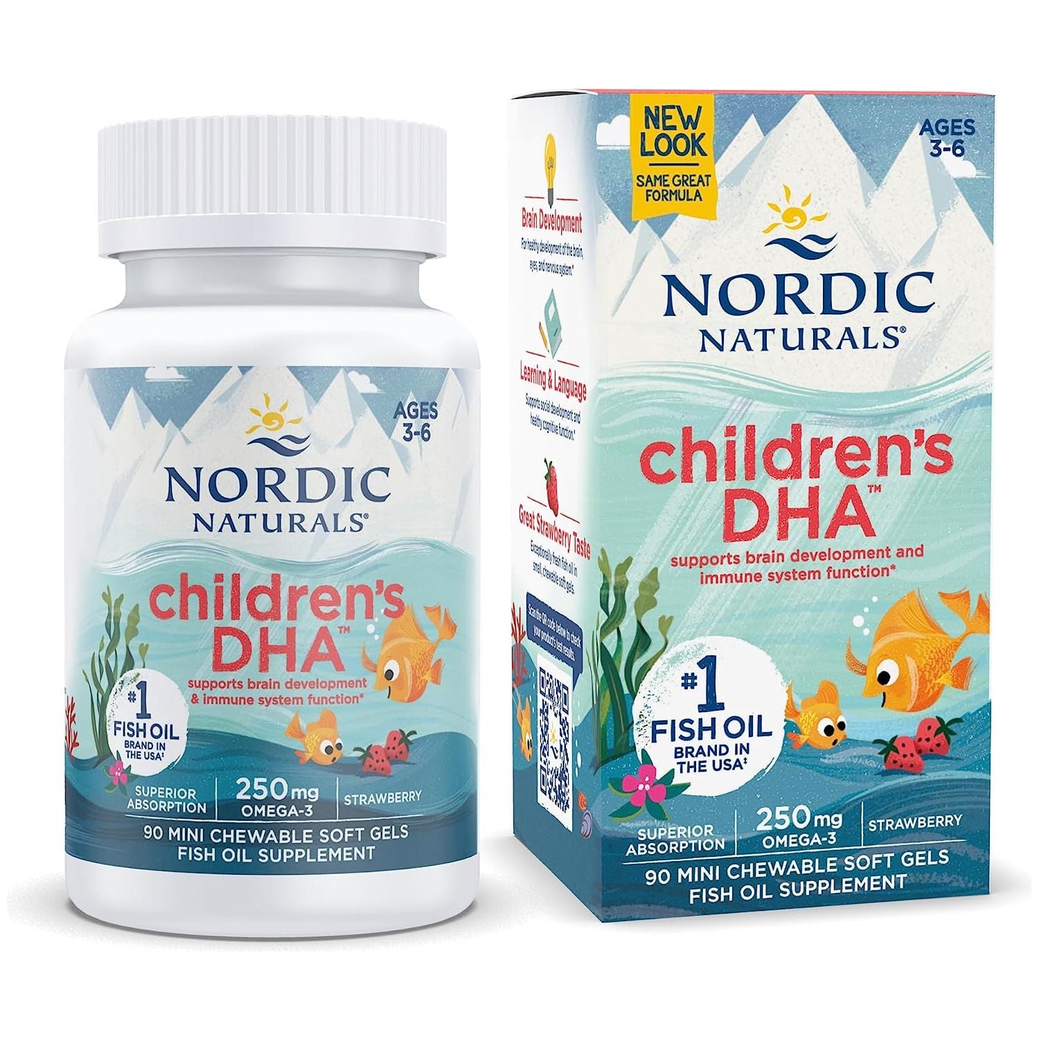 Children's DHA Softgels 90 softgels Truskawka Nordic Naturals Sklep Nordic.pl