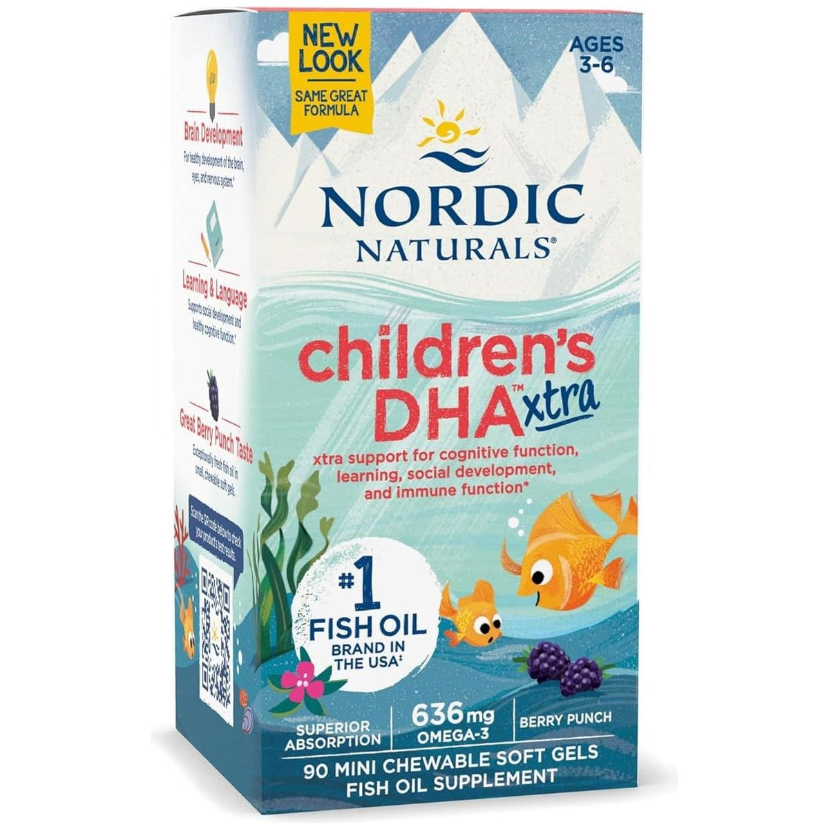 Children's DHA Xtra Softgels 90 softgels Jagoda Nordic Naturals Sklep Nordic.pl