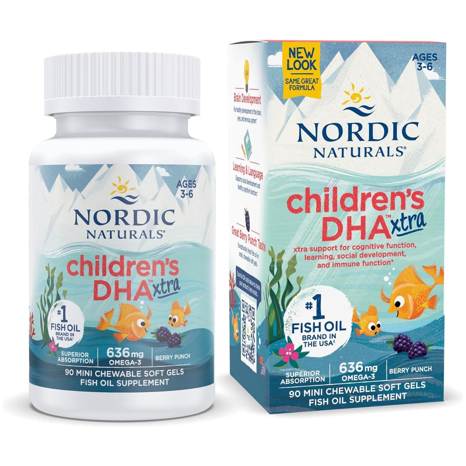 Children's DHA Xtra Softgels 90 softgels Jagoda Nordic Naturals Sklep Nordic.pl