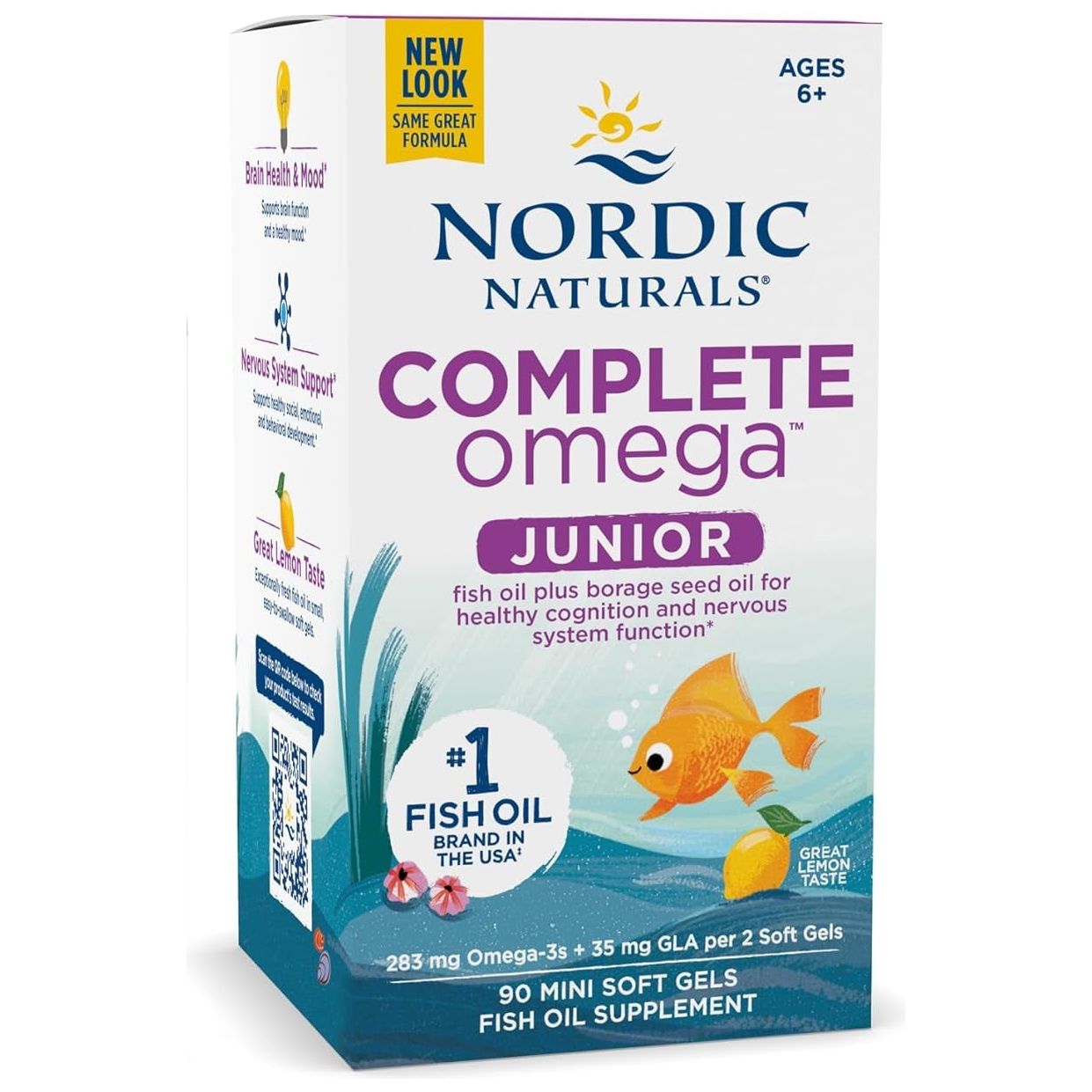 Complete Omega Junior Softgels 90 softgels Cytryna Nordic Naturals Sklep Nordic.pl