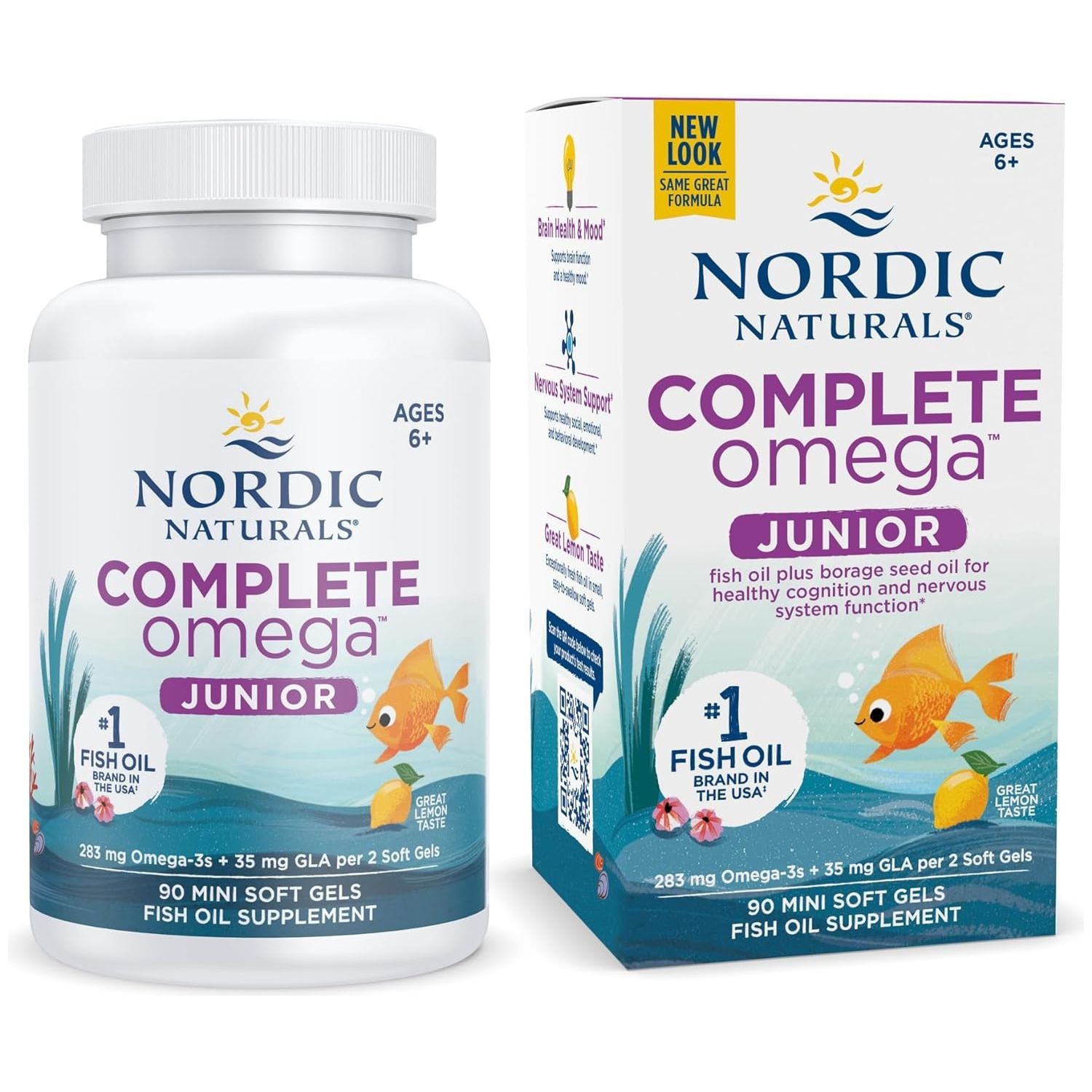 Complete Omega Junior Softgels 90 softgels Cytryna Nordic Naturals Sklep Nordic.pl
