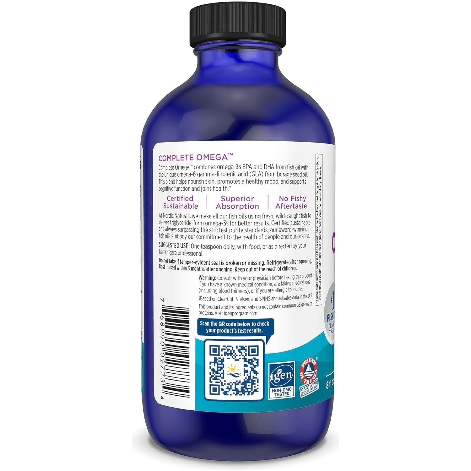 Complete Omega Liquid 237 ml Cytryna Nordic Naturals Sklep Nordic.pl