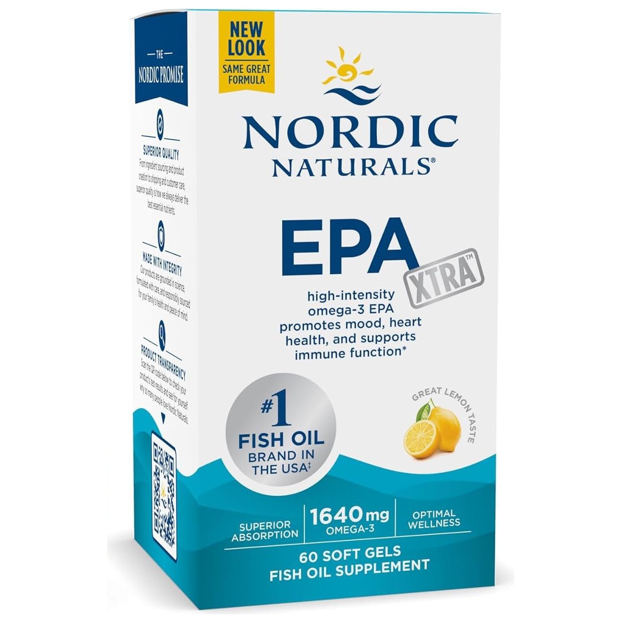 EPA Xtra 60 softgels Cytryna Nordic Naturals Sklep Nordic.pl