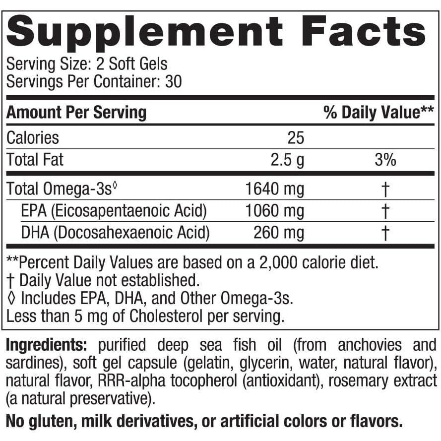 EPA Xtra 60 softgels Cytryna Nordic Naturals Sklep Nordic.pl