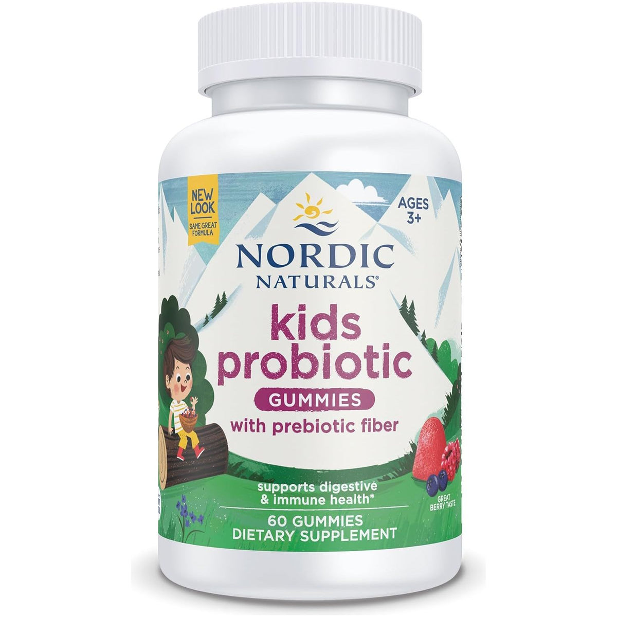 Kids Nordic Flora Probiotic Gummies 60 gummies Owoce Leśne Nordic Naturals Sklep Nordic.pl