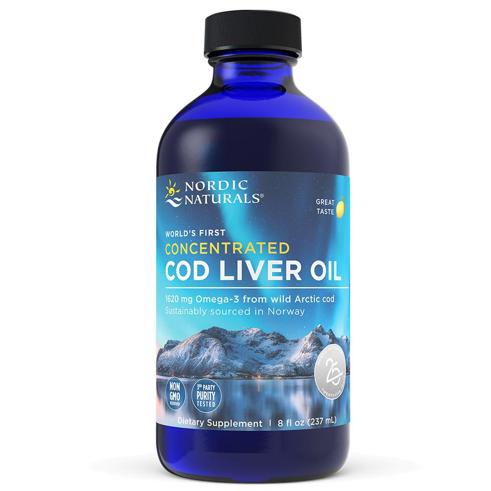 Concentrated Cod Liver Oil 237 ml Cytryna Nordic Naturals Sklep Nordic.pl