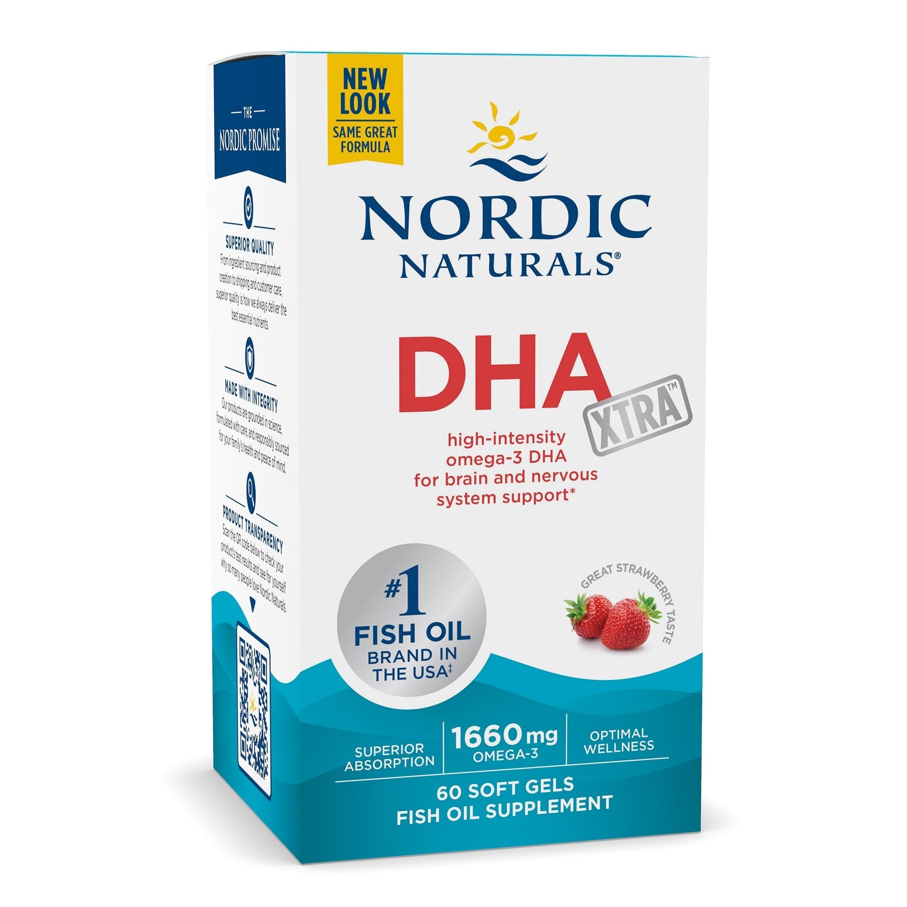 DHA Xtra Softgels 60 softgels Truskawka Nordic Naturals Sklep Nordic.pl