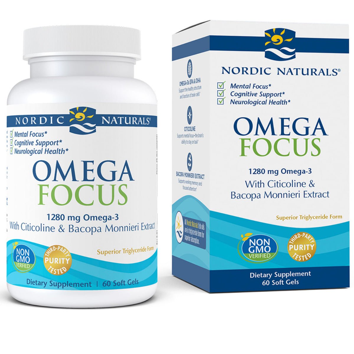 Omega Focus 60 softgels Cytryna Nordic Naturals Sklep Nordic.pl