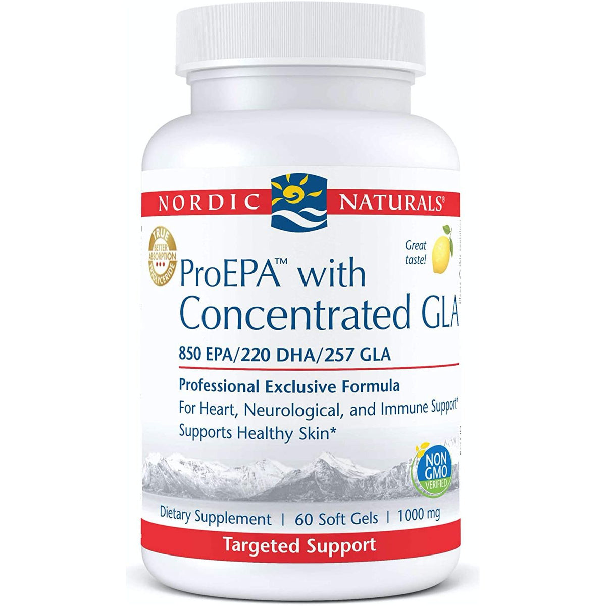 ProEPA with Concentrated GLA 60 softgels Lemon Nordic Naturals Sklep Nordic.pl
