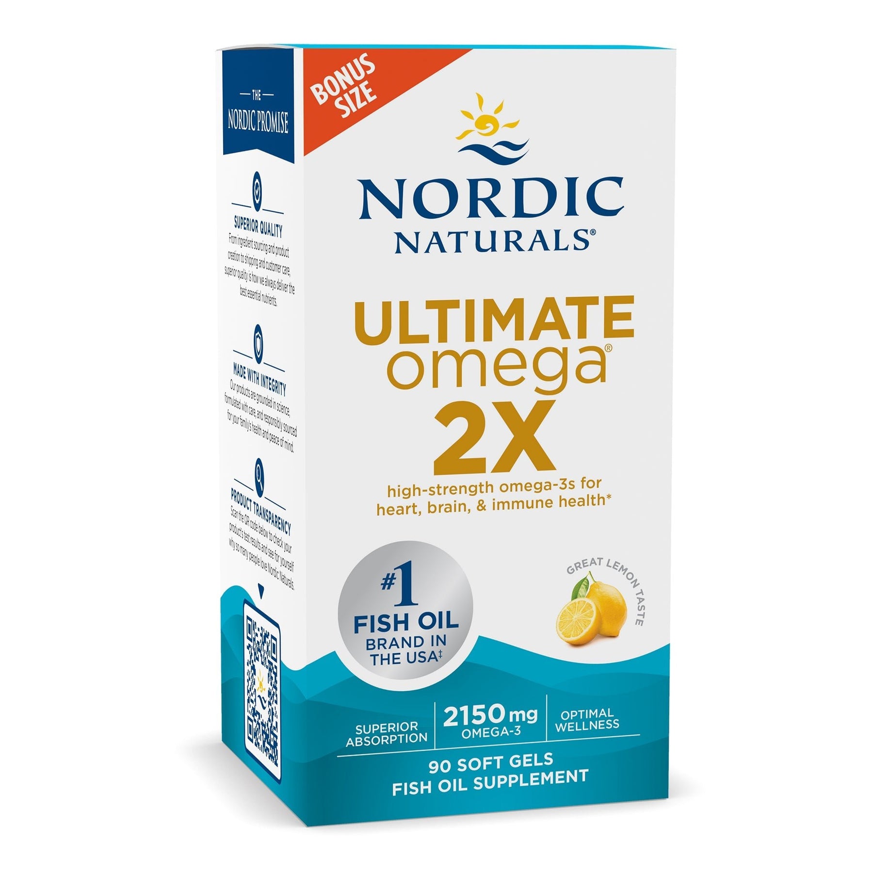 Ultimate Omega 2X 90 softgels Cytryna Nordic Naturals Sklep Nordic.pl