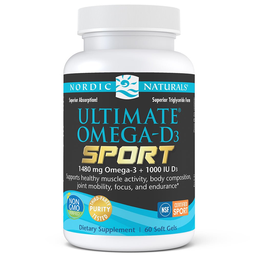 Ultimate Omega-D3 Sport 60 softgels Cytryna Nordic Naturals Sklep Nordic.pl