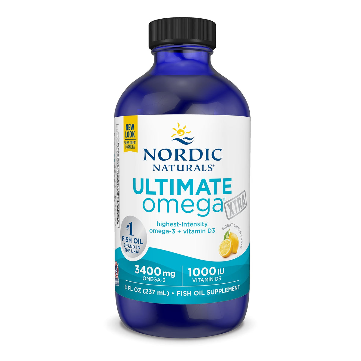 Ultimate Omega Xtra Liquid 237 ml Cytryna Nordic Naturals Sklep Nordic.pl