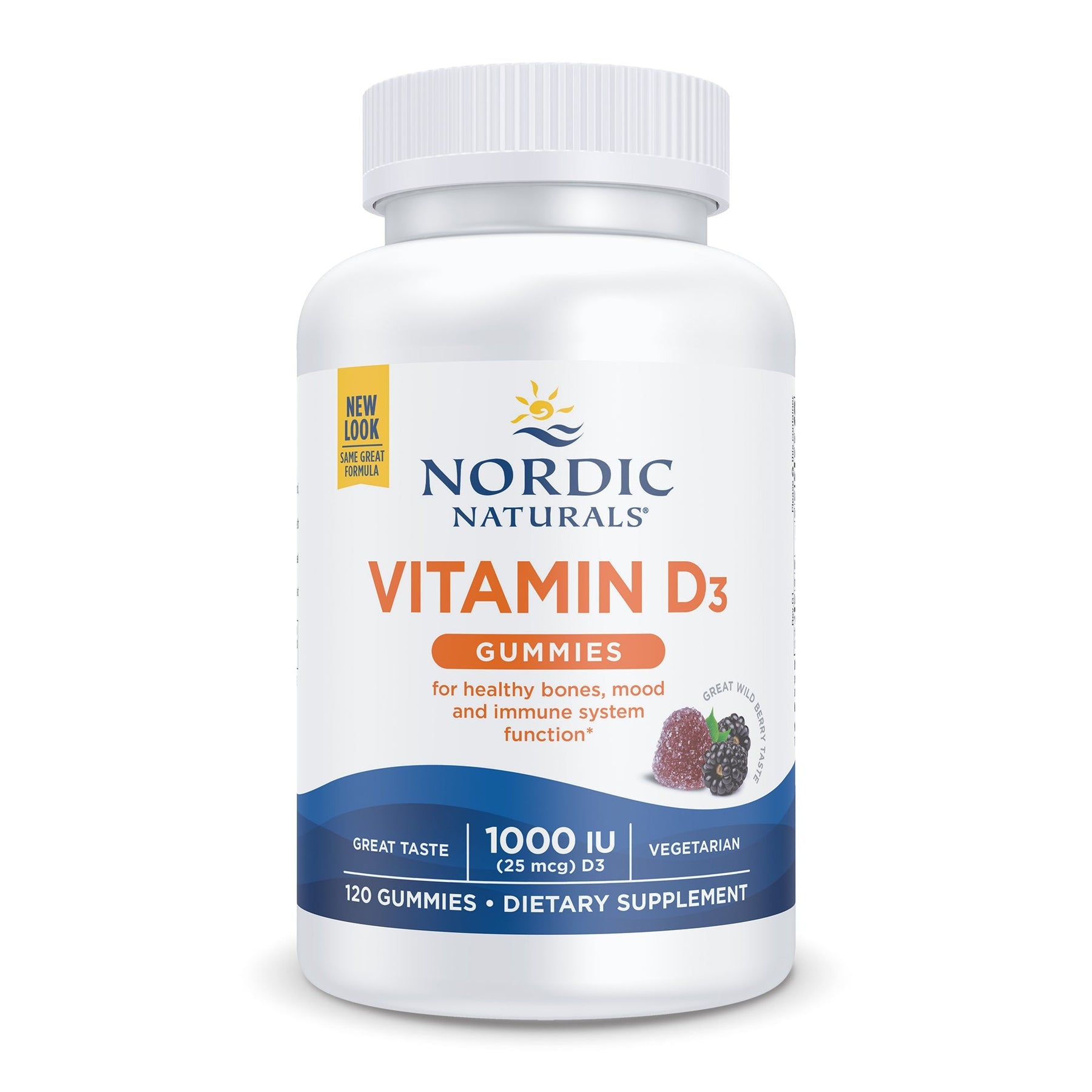 Vitamin D3 Gummies 120 gummies Owoce Leśne Nordic Naturals Sklep Nordic.pl