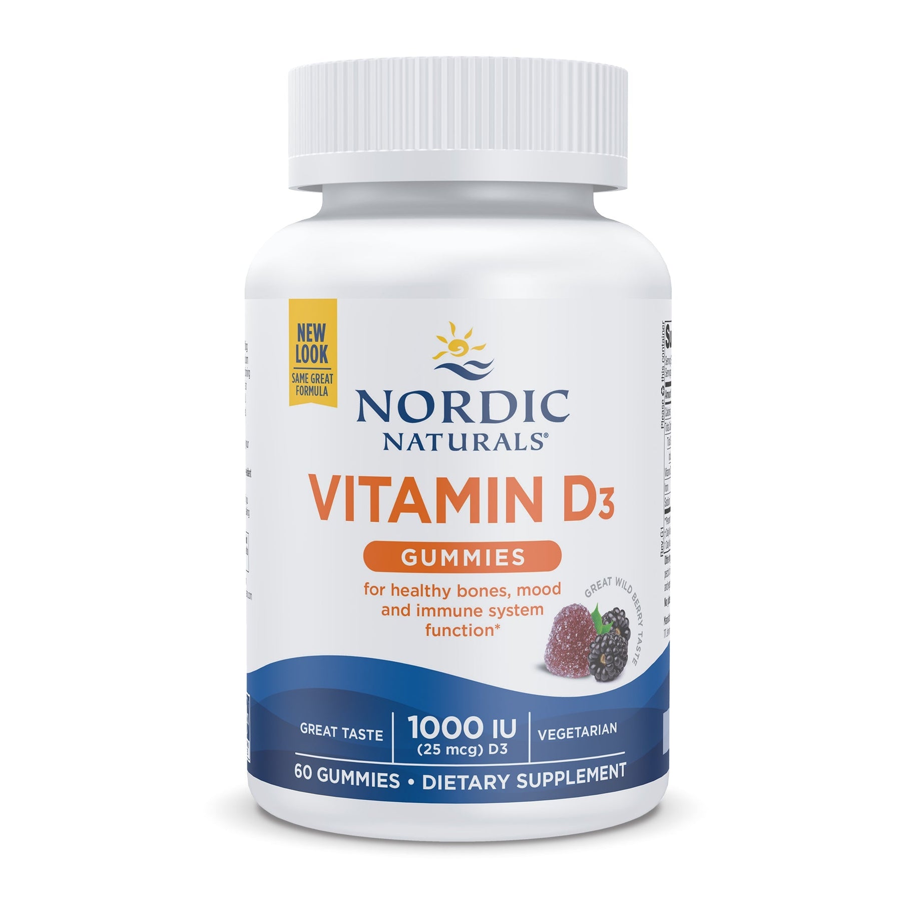Vitamin D3 Gummies 60 gummies Owoce leśne Nordic Naturals Sklep Nordic.pl