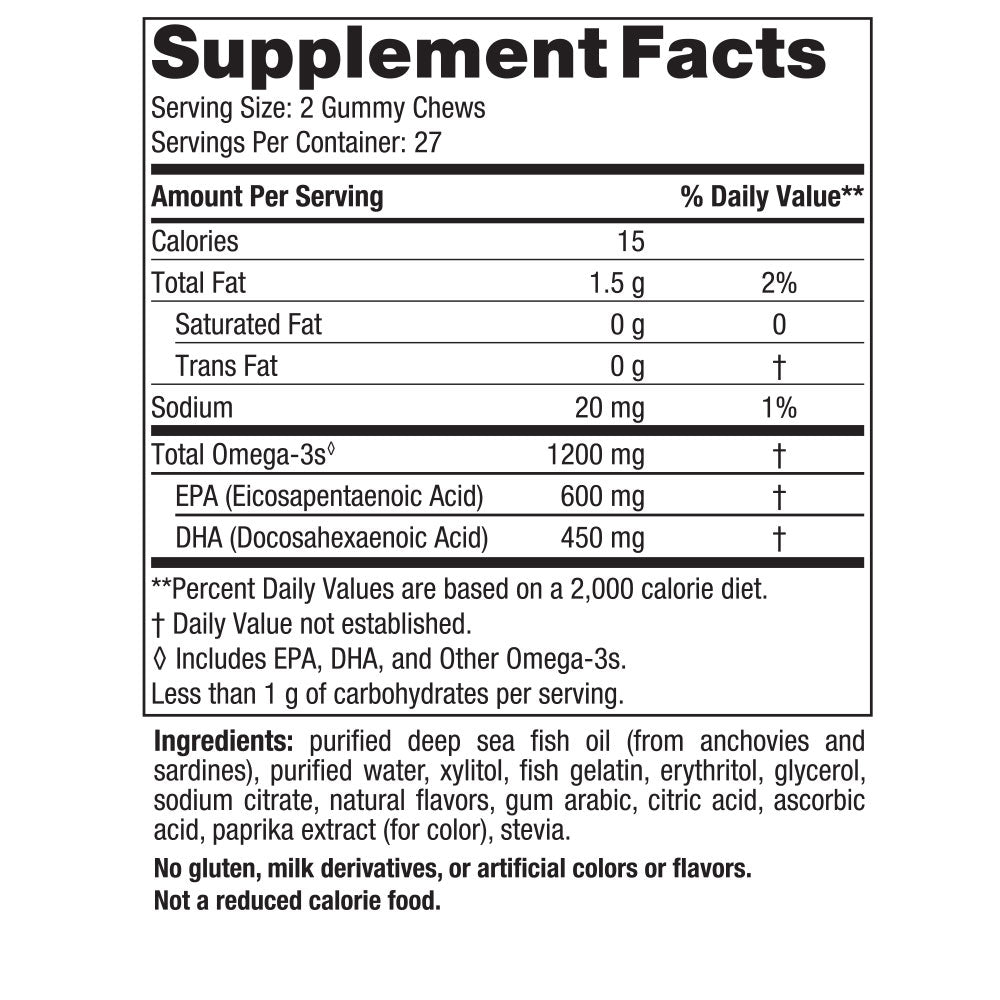 Zero Sugar Ultimate Omega Gummy 54 gummies Owoce tropikalne Nordic Naturals Sklep Nordic.pl