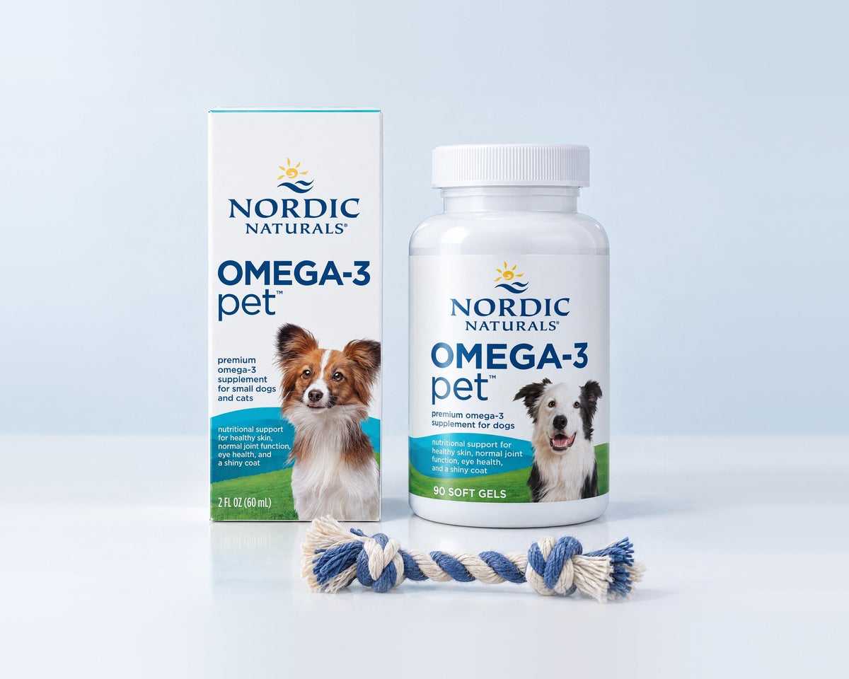 Omega-3 Pet w płynie i w kapsułkach dla psa i kota - seria Nordic Pet Nordic Naturals