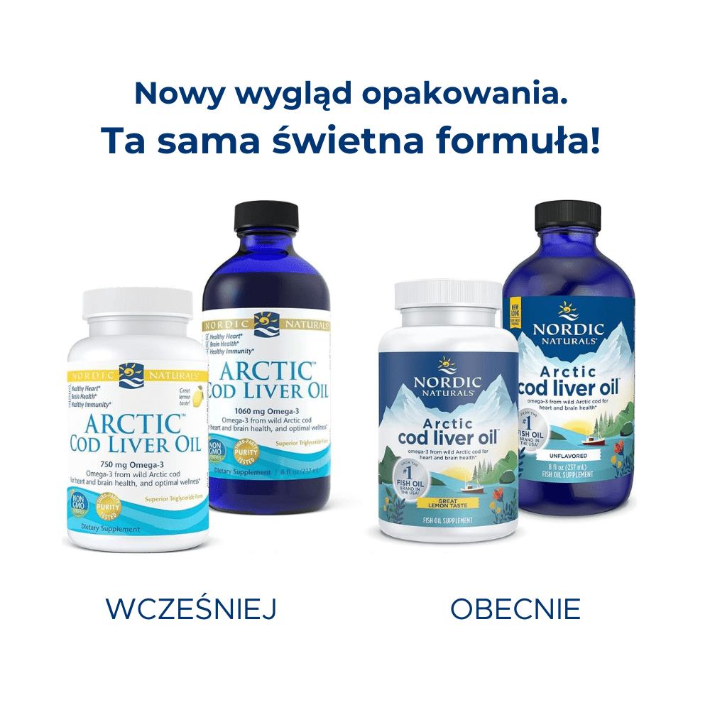 Arctic Cod Liver Oil Liquid 237 ml Bezsmakowy Nordic Naturals Sklep Nordic.pl