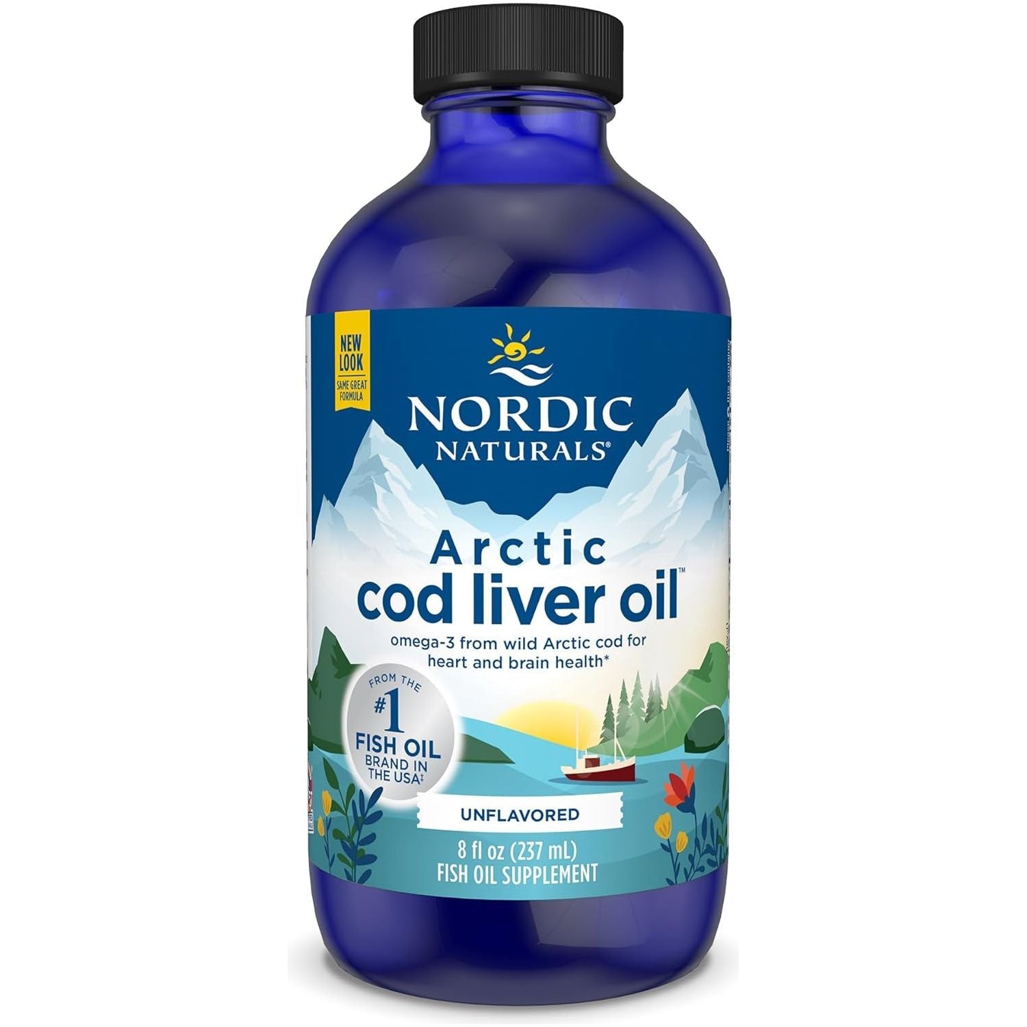 Arctic Cod Liver Oil Liquid 237 ml Bezsmakowy Nordic Naturals Sklep Nordic.pl