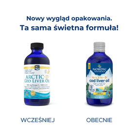 Arctic - D Cod Liver Oil Liquid 237 ml Cytryna Nordic Naturals Sklep Nordic.pl