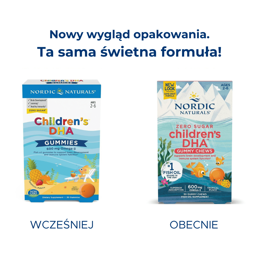 Children's DHA Gummies 30 gummies Owoce Tropikalne Nordic Naturals Sklep Nordic.pl