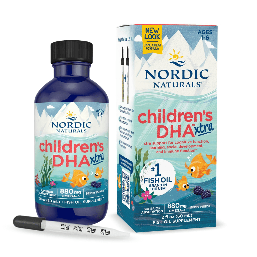 Children's DHA Xtra Liquid 60 ml Jagoda Nordic Naturals Sklep Nordic.pl
