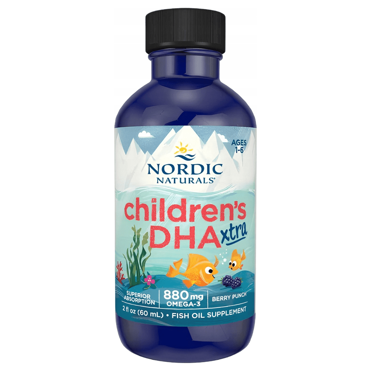 Children's DHA Xtra Liquid 60 ml Jagoda Nordic Naturals Sklep Nordic.pl