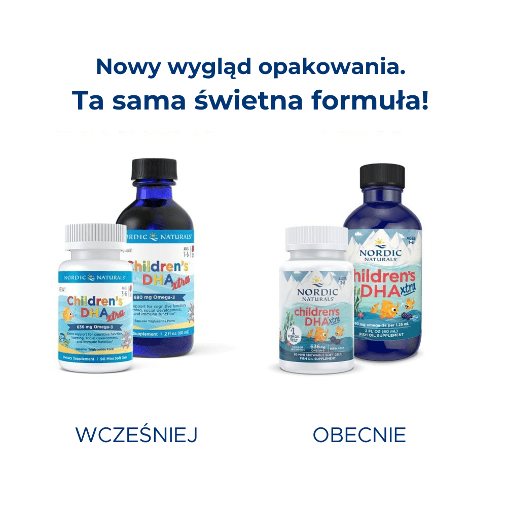 Children's DHA Xtra Softgels 90 softgels Jagoda Nordic Naturals Sklep Nordic.pl